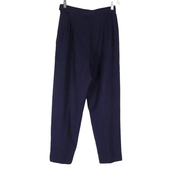 Vintage Miss Pendleton Wool Pants Womens Size 8 Made in USA Navy Blue Academia - Picture 8 of 10